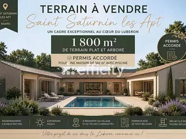 Terrain vente à Apt, Saint-saturnin-lès-apt