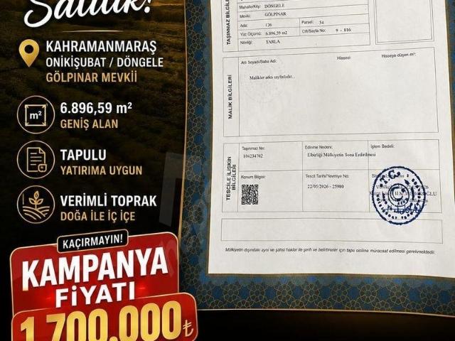 Kahramanmaraş içerisinde satılık Arsa