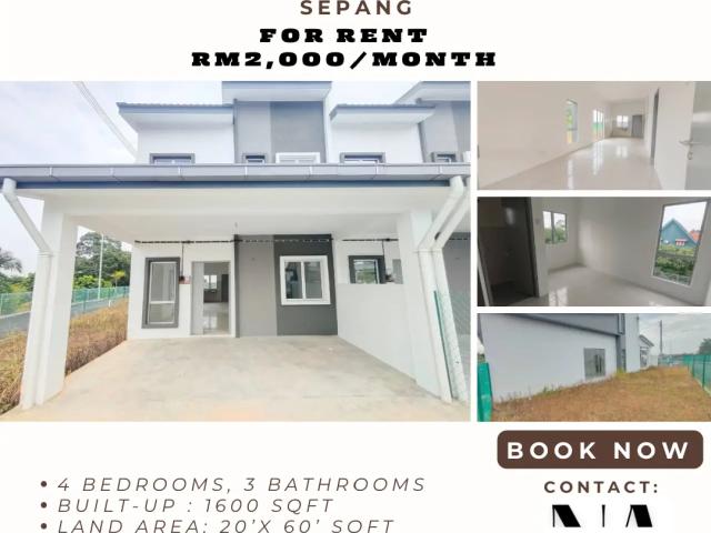 House for rent in Tanjong Sepat, Selangor