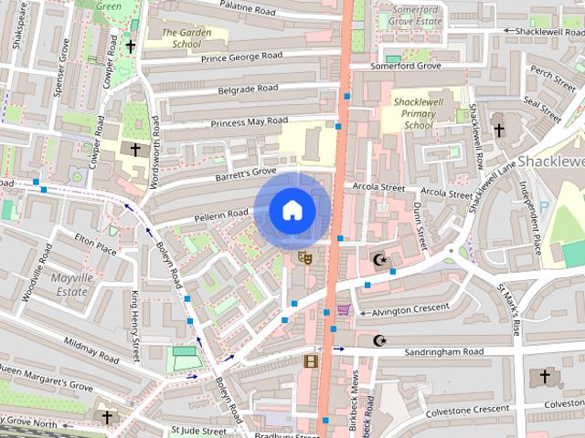 Apartment for rent in Shacklewell, Greater London