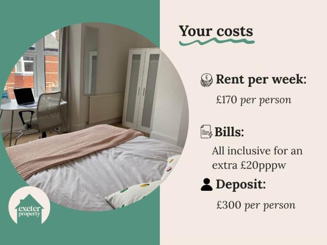 Apartment for rent in Stoke Hill, Exeter