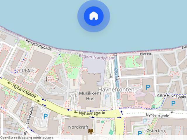 Hus til leje i Havnefronten, Aalborg