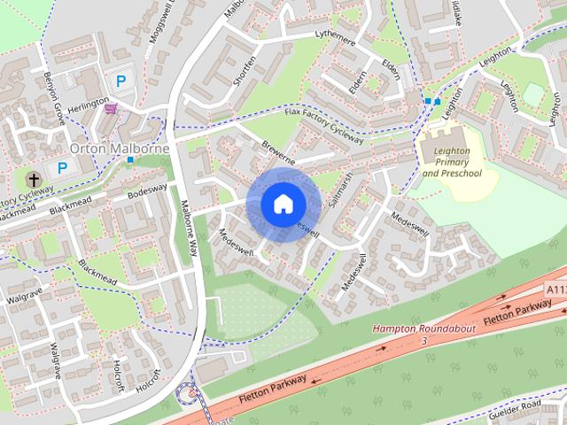 House for rent in Orton Malborne, Peterborough