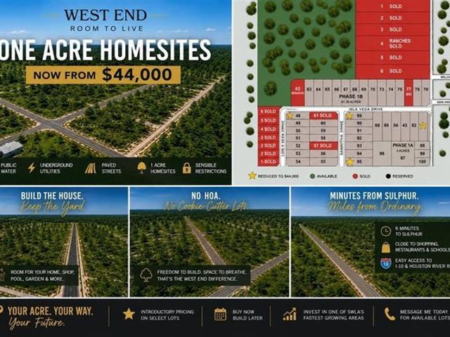 Land for sale in Sulphur, Louisiana