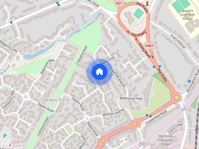 House for rent in Lichfield, Boley Park