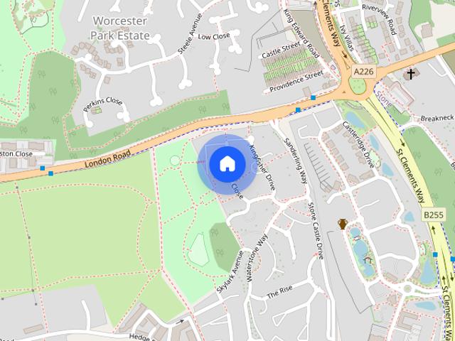 Apartment for rent in Worcester Park Estate, Monks Orchard