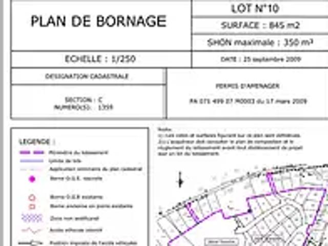 Terrain vente à La Garenne, Sanvignes-les-Mines