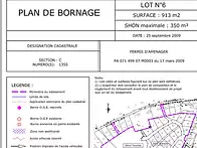 Terrain vente à La Garenne, Sanvignes-les-Mines