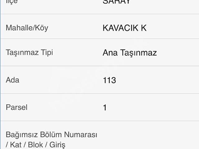 Saray, Tekirdağ içerisinde satılık mülk