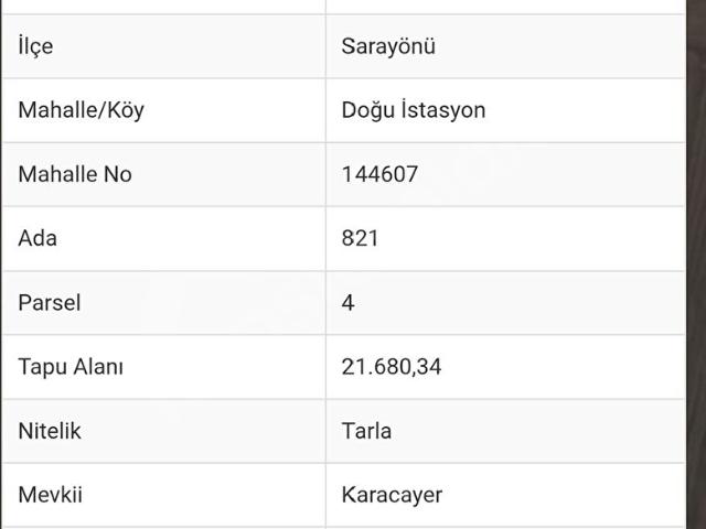 Sarayönü, Konya içerisinde satılık Arsa