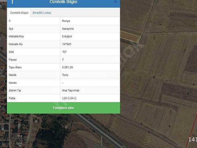 Sarayönü, Konya içerisinde satılık Arsa