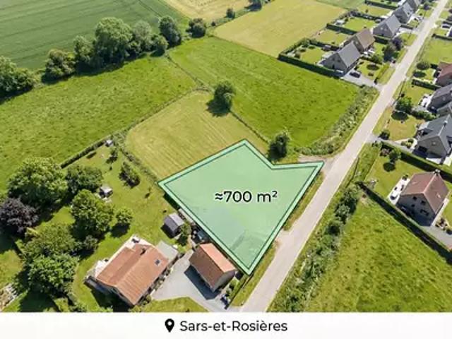Terrain vente à Valenciennes, Sars-et-rosières