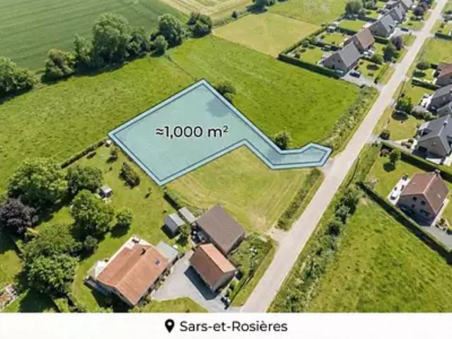 Terrain vente à Valenciennes, Sars-et-rosières