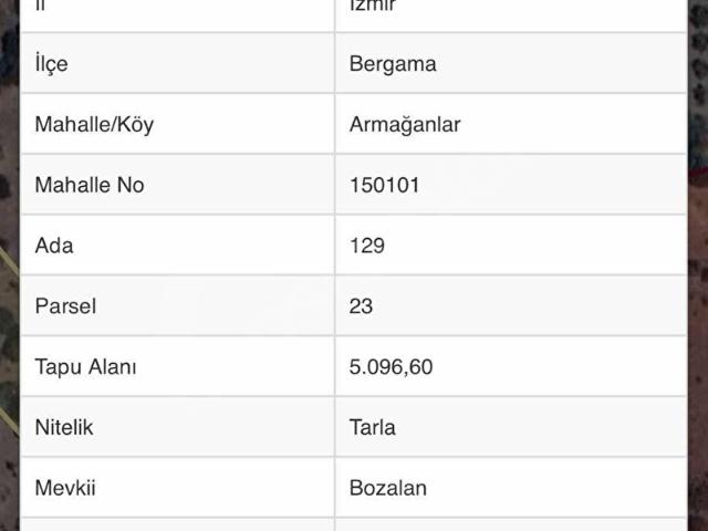 Bergama, İzmir içerisinde satılık Arsa