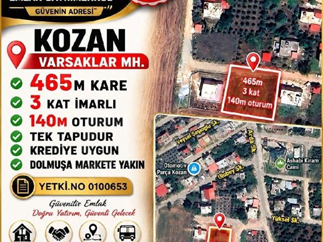 Kozan, Adana içerisinde satılık Arsa