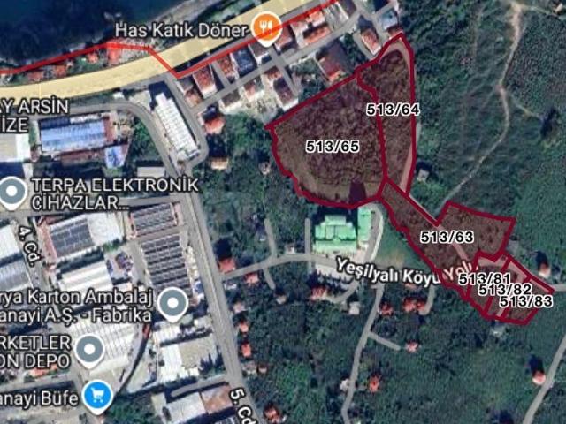 Arsin, Trabzon içerisinde satılık Arsa