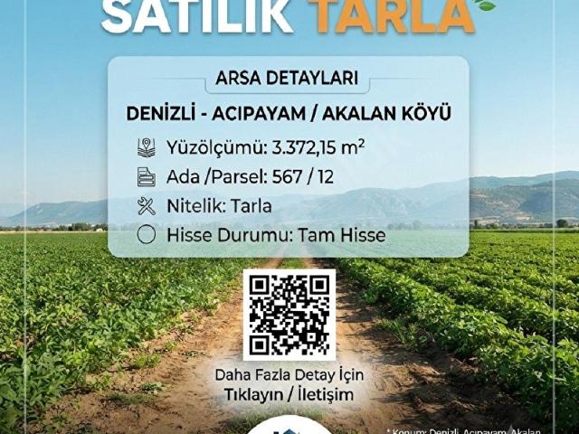 Acipayam, Denizli içerisinde satılık Arsa