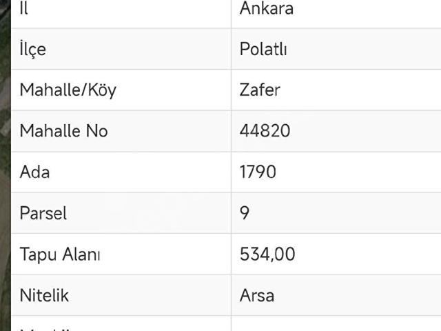 Polatli, Ankara içerisinde satılık Arsa
