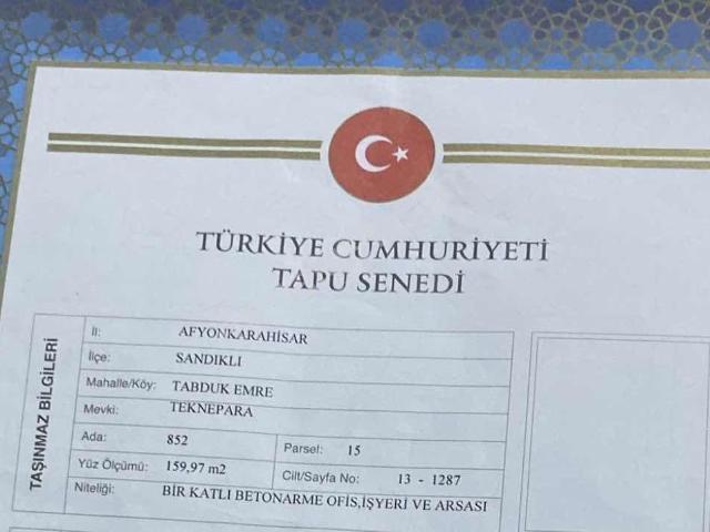Sandikli, Afyonkarahisar içerisinde satılık Dükkan