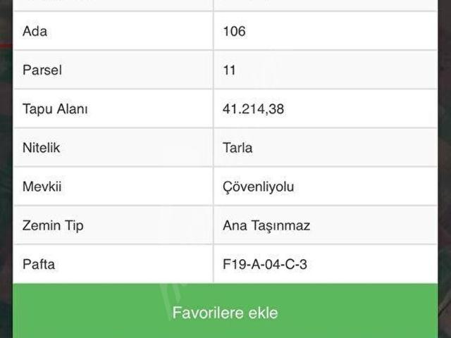 İbrahimmeriçağılı Mevkii, Saray içerisinde satılık Arsa