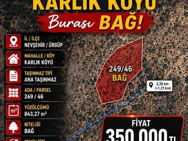 Ürgüp, Nevşehir içerisinde satılık Arsa