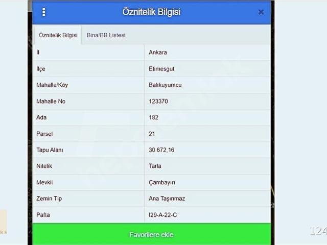 Etimesgut, Ankara içerisinde satılık Arsa