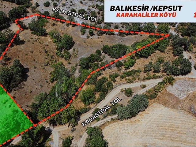 Karahaliller, Kepsut içerisinde satılık Arsa