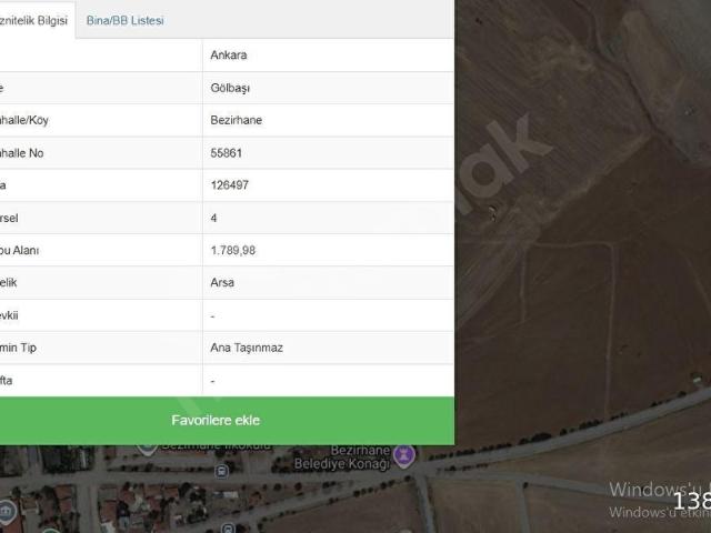 Gölbaşi, Ankara içerisinde satılık Arsa