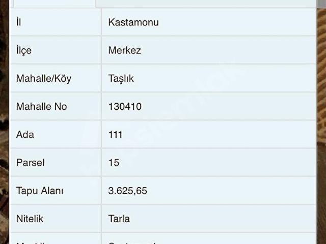 Kastamonu Merkez, Kastamonu içerisinde satılık Arsa