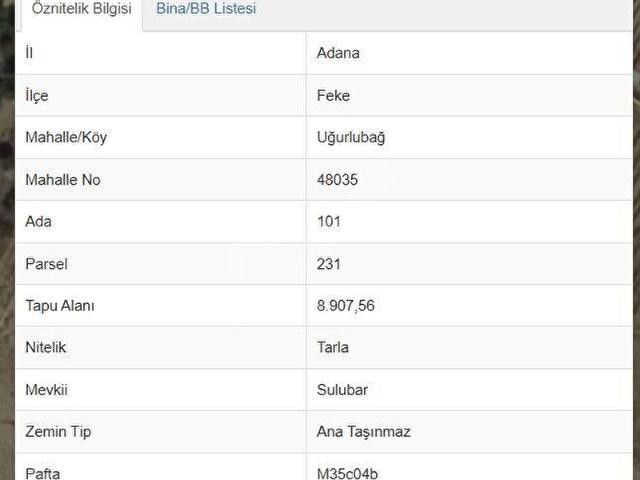 Feke, Adana içerisinde satılık Arsa