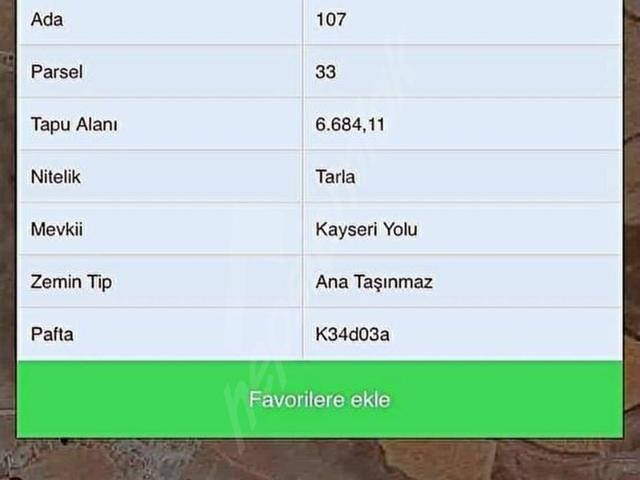 İncesu, Kayseri içerisinde satılık Arsa