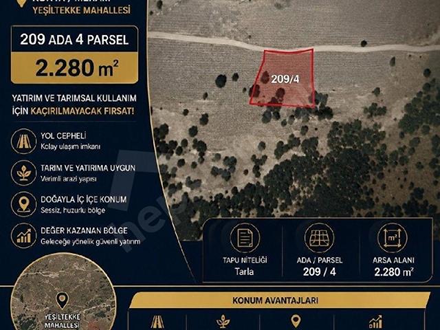 Yeşiltekke, Meram içerisinde satılık Arsa