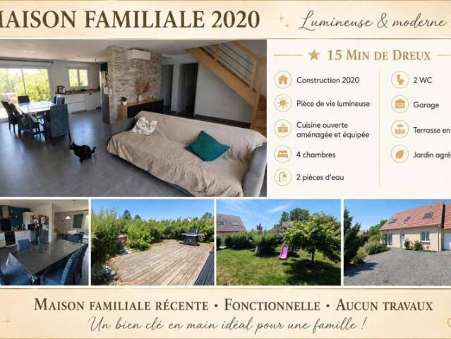 Maison vente à Dreux, Saulnières