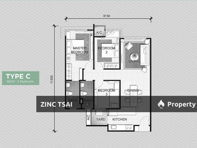 Serviced Residence for rent in Southville City, Sepang