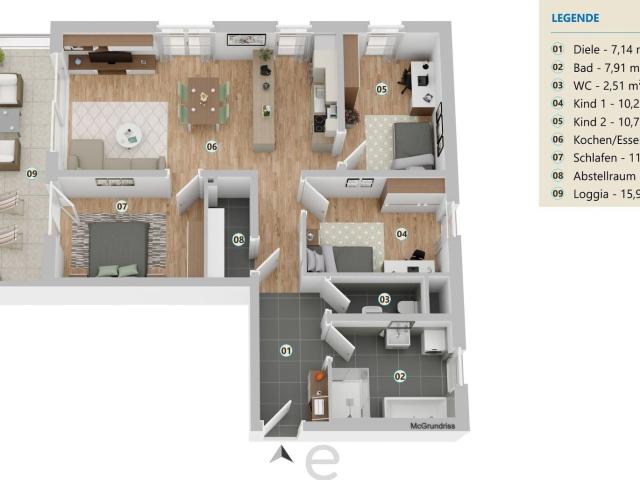 Wohnung kaufen in Schleißheim, Bezirk Wels-Land