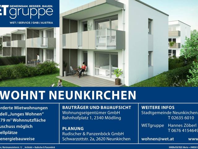Apartment mieten in Gartenstadt Neunkirchen-Natschbach, Neunkirchen