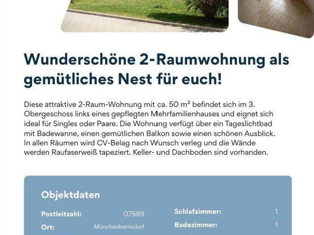 Wohnung mieten in Kleinbernsdorf, Münchenbernsdorf
