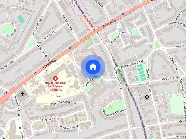 House for rent in Southfields, Greater London