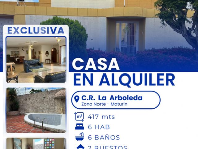 Casa en alquiler en Tipuro, Maturín