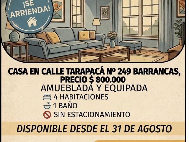 Casa en arriendo en San Antonio, Valparaíso