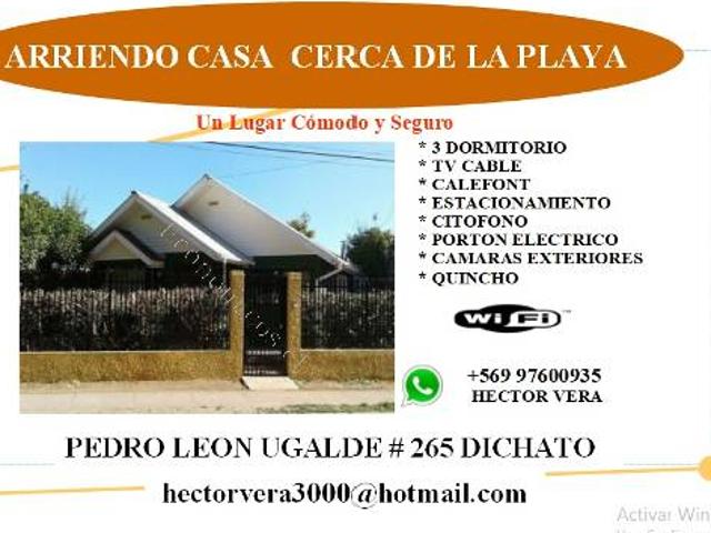 Casa en arriendo en Tomé, Biobío