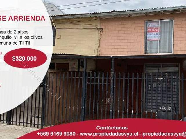 Casa en arriendo en Tiltil, Metropolitana
