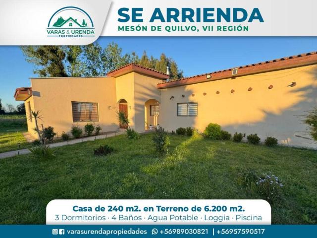 Casa en arriendo en Romeral, Maule