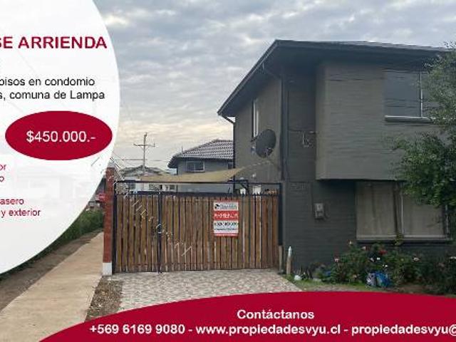 Casa en arriendo en Lampa