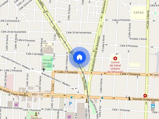 Departamento en renta en Tehuacán, Puebla
