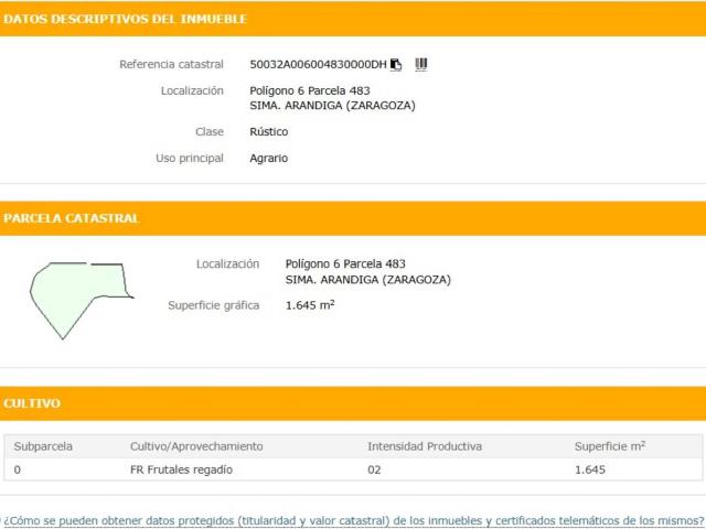 Terreno en venta en Comunidad de Calatayud, Aragón