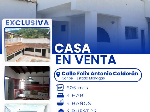 Casa en venta en Caripe, Monagas