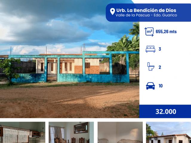 Casa en venta en Valle De La Pascua, Guárico