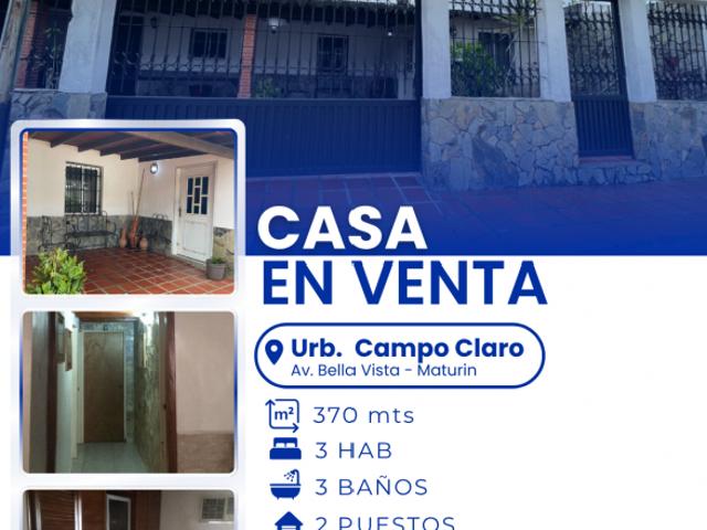 Casa en venta en Maturin, Monagas