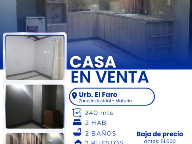 Casa en venta en Maturin, Monagas